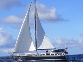 Voilier en acier  40 pieds design Bruce Roberts, 40 pieds, 2005, La flaneuse