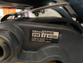 Moteur Yamaha 8 HP. 