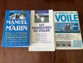 Ensemble de livres sur la voile