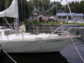 jnf 38 deriveur lesté construction acier, 38 pieds, 1992, flibuste