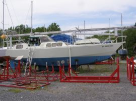 jnf 38 deriveur lesté construction acier, 38 pieds, 1992, flibuste