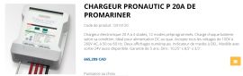 Chargeur Pronautic P 12-20P de ProMariner