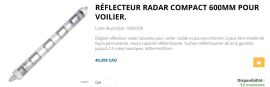 2 Réflecteurs radar compact 600mm pour voilier