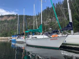 Voilier C&C 29, 29 pieds, 1984, JAMICH  -   avec remorque trois essieux