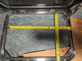 Hatch de voiier en stainless 