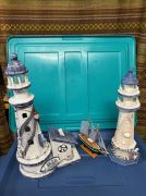 Voiliers miniatures et phares