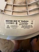 Deux radars RD418D 4KW 18 po radôme de raymarine 