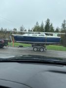 Catalina 25 quille rétractable, 25 pieds, 1986, Le Guerrier Pacifique  -    mouillage inclus Voile Sansoucy