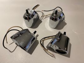 Lampes de cabine Wilcox-Crittenden (4x) métal chromé