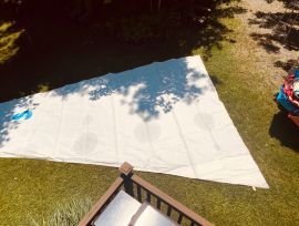 Grand voile pour enrouleur voilier, 40 pieds. Enrouleur de mat