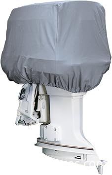 Housse De Moteur Hors-Bord Imperméable – Polyester Résistant Aux Intempéries – Avec Sac De Rangement – Universelle