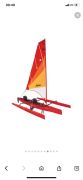 Voilier-kayak trimaran, 19 pieds