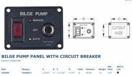 Bilge pump switch with breaker