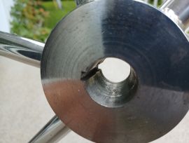 Barre à roue inox 36 pouces 