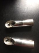 2 embouts de tube inox de 4''