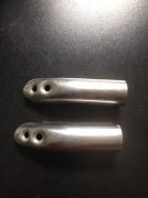 2 embouts de tube inox de 4''