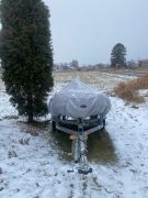 Dinghie Highfield, moteur hors bord et remorque, 8.6 pieds