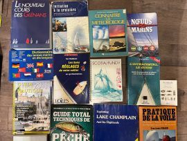 Divers livres sur la navigation a voile